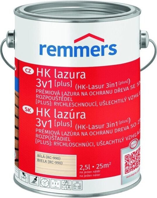 Remmers HK Lazura 3v1 [plus] 2,5 l Weiss / Bílá