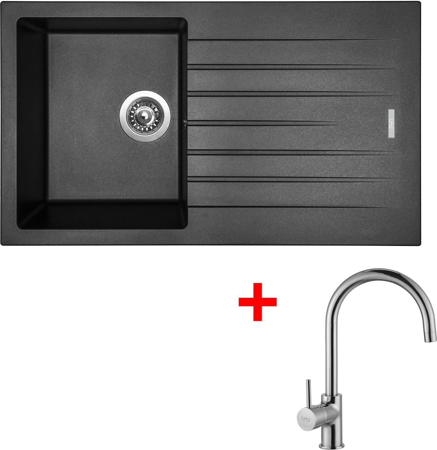 Sinks Perfecto 860 Metalblack + Vitalia