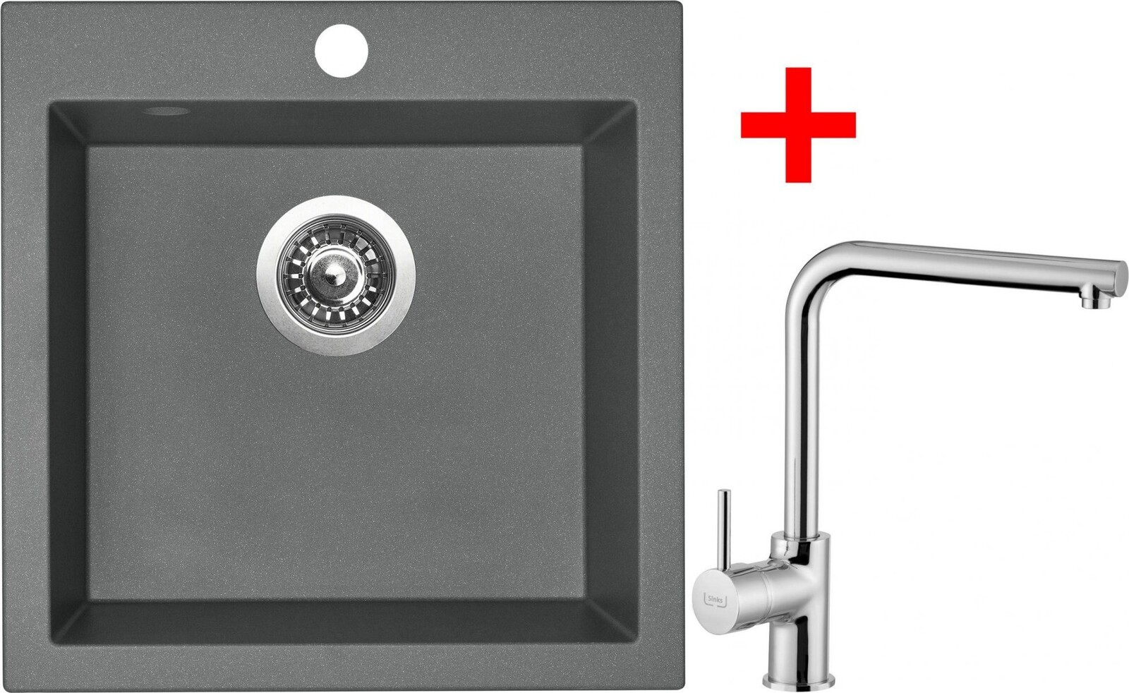 Sinks Viva 455 Titanium + Elka