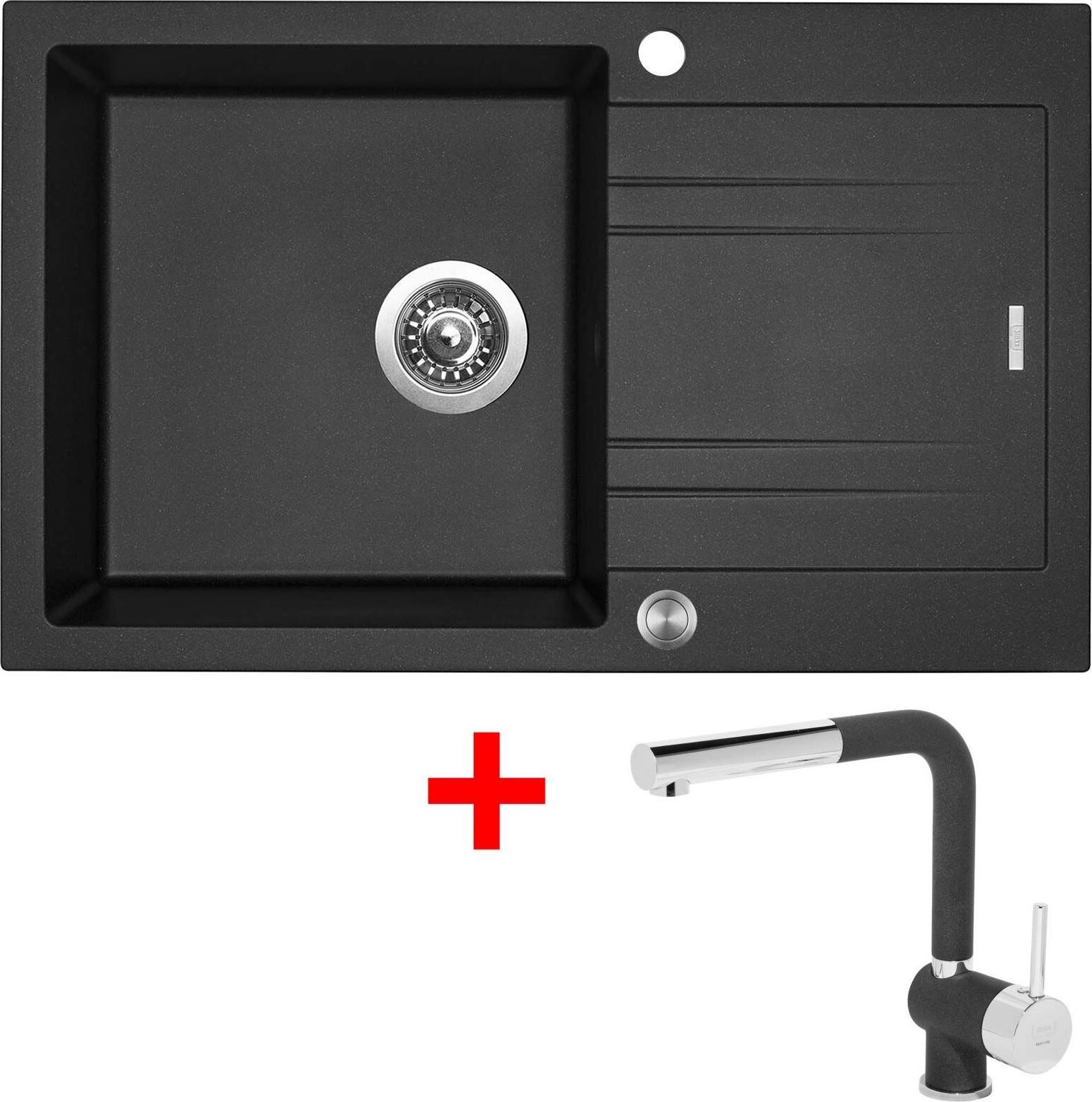 Sinks Linea 780 XC Metalblack + Mix 3 P GR