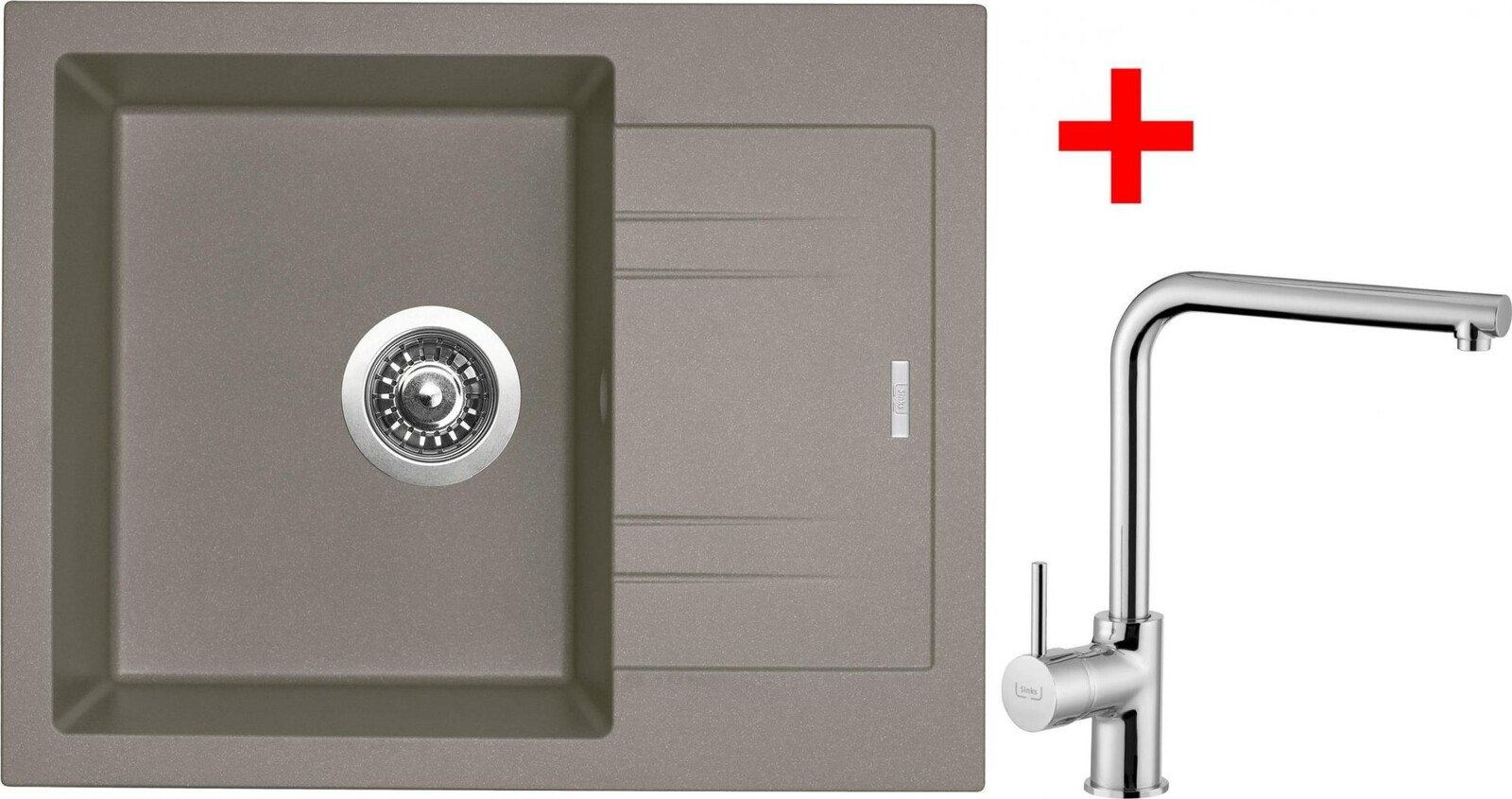 Sinks Linea 600 Truffle + Elka
