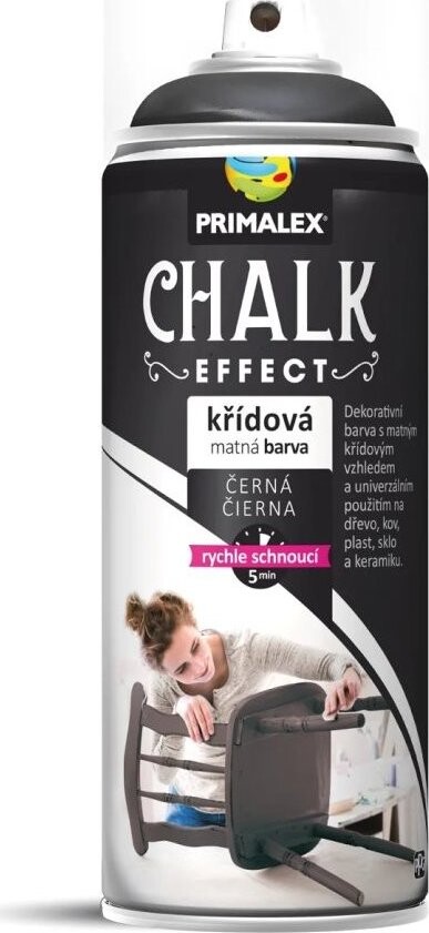 Primalex Sprej křídová MAT černá 400 ml