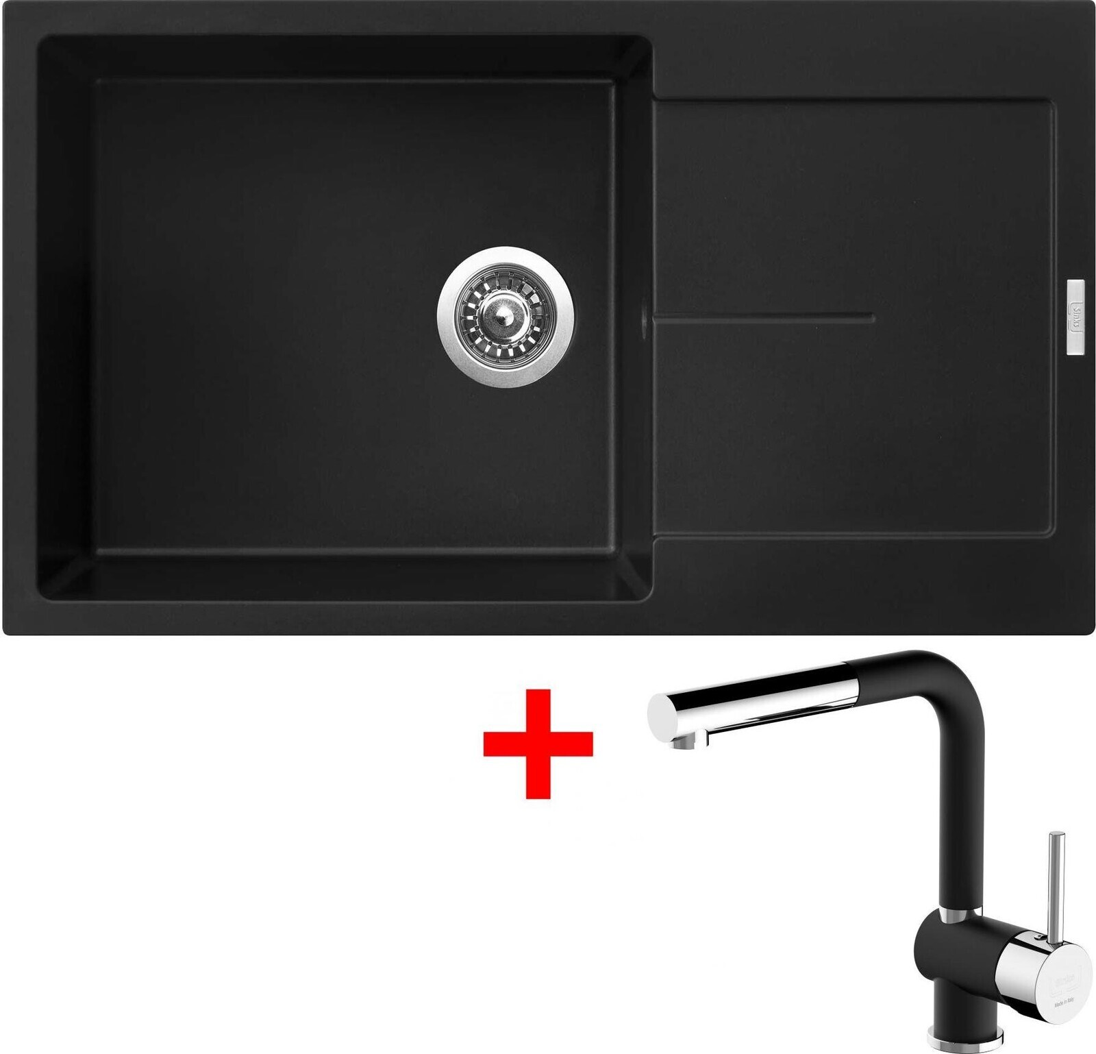 Sinks Ultima 860 XXL Pureblack + Mix 3 P GR