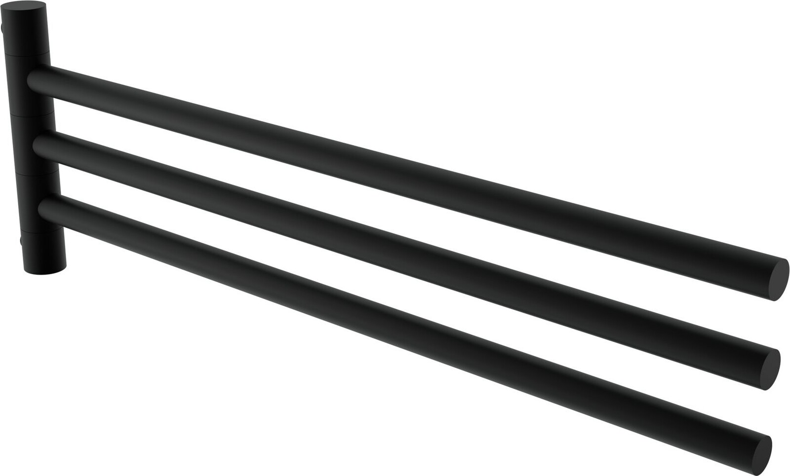 Nimco Držiak na uteráky otočný 42 cm (3 ramená) – nerez Bormo čierny BRC 11096-3-90