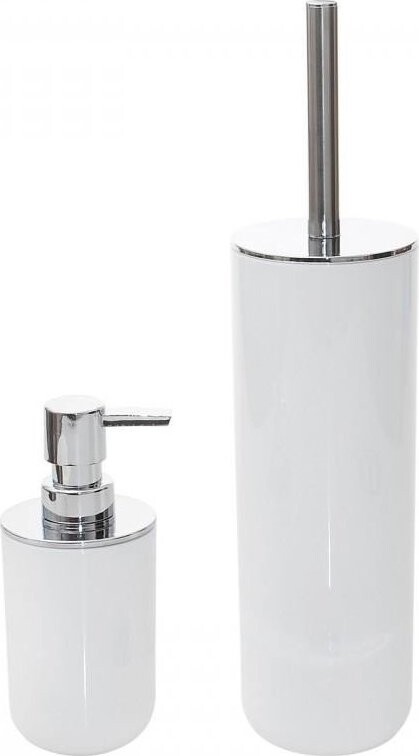 DuraHome Arthurs 59113 Sada koupelnová WC štětka, dávkovač mýdla, bílý