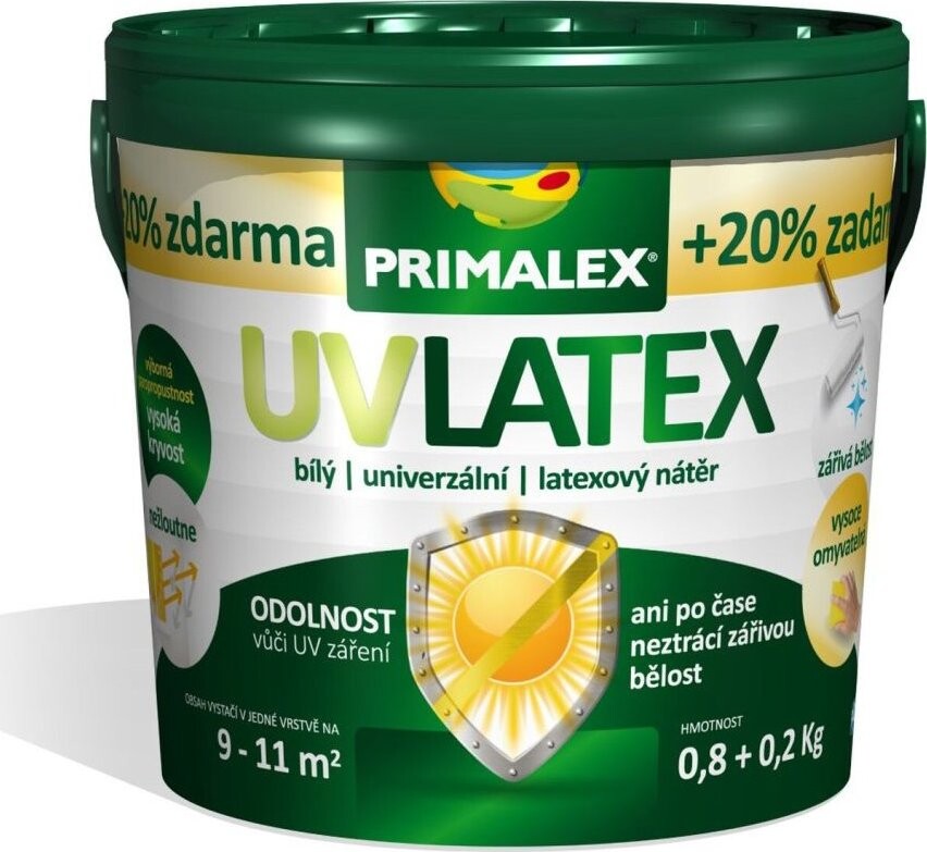 Primalex UV Latex 0,8+0,2 kg, bílá
