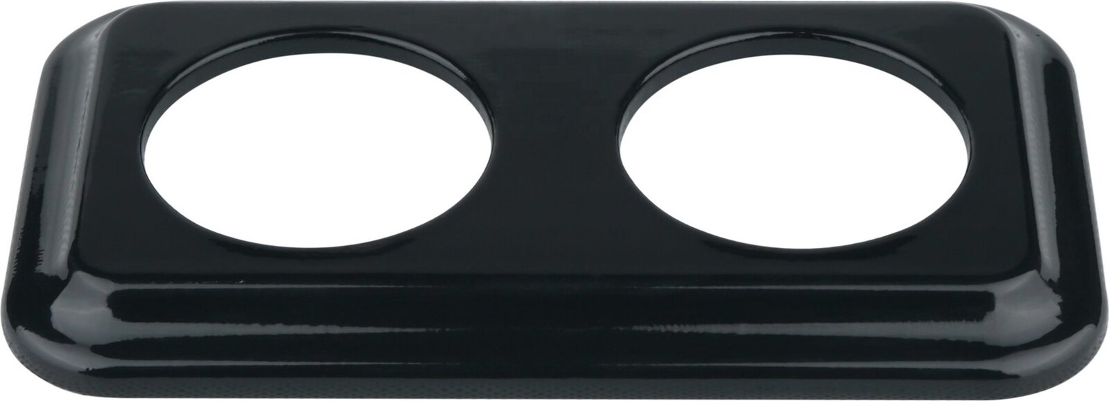 X-Site Retro rámeček duo keramika 2 × A100mm hranatý černý