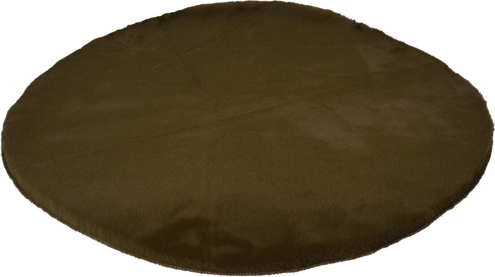 Home Styling Collection Kulatý koberec, umělá kožešina, průměr 80 cm, zelený