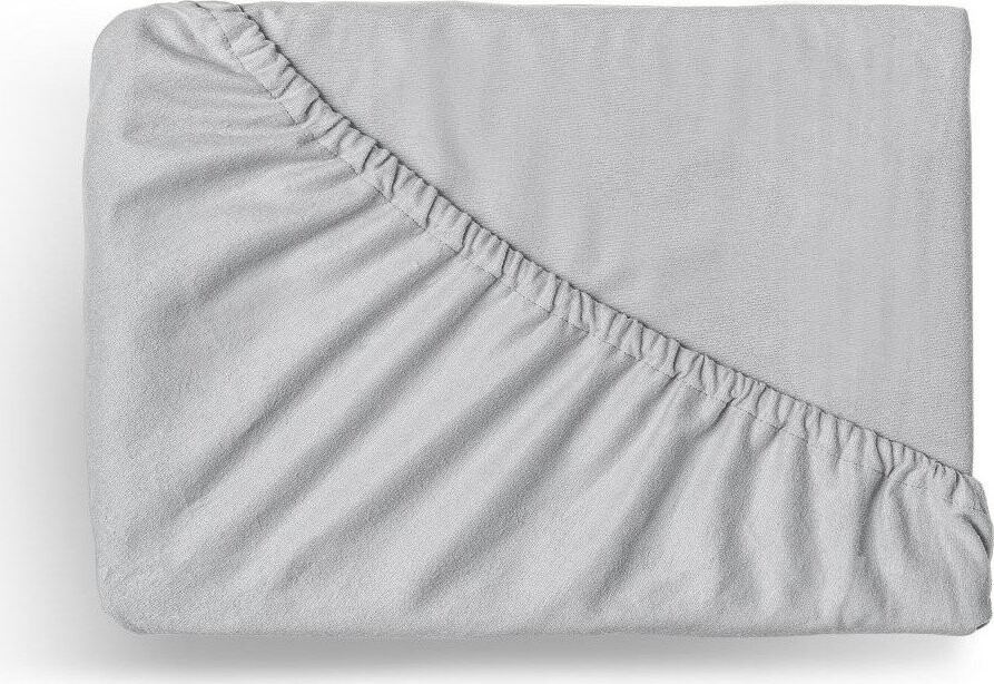 Kvalitex Flanelové napínacie prestieradlo 90 × 200 cm, svetlo sivé