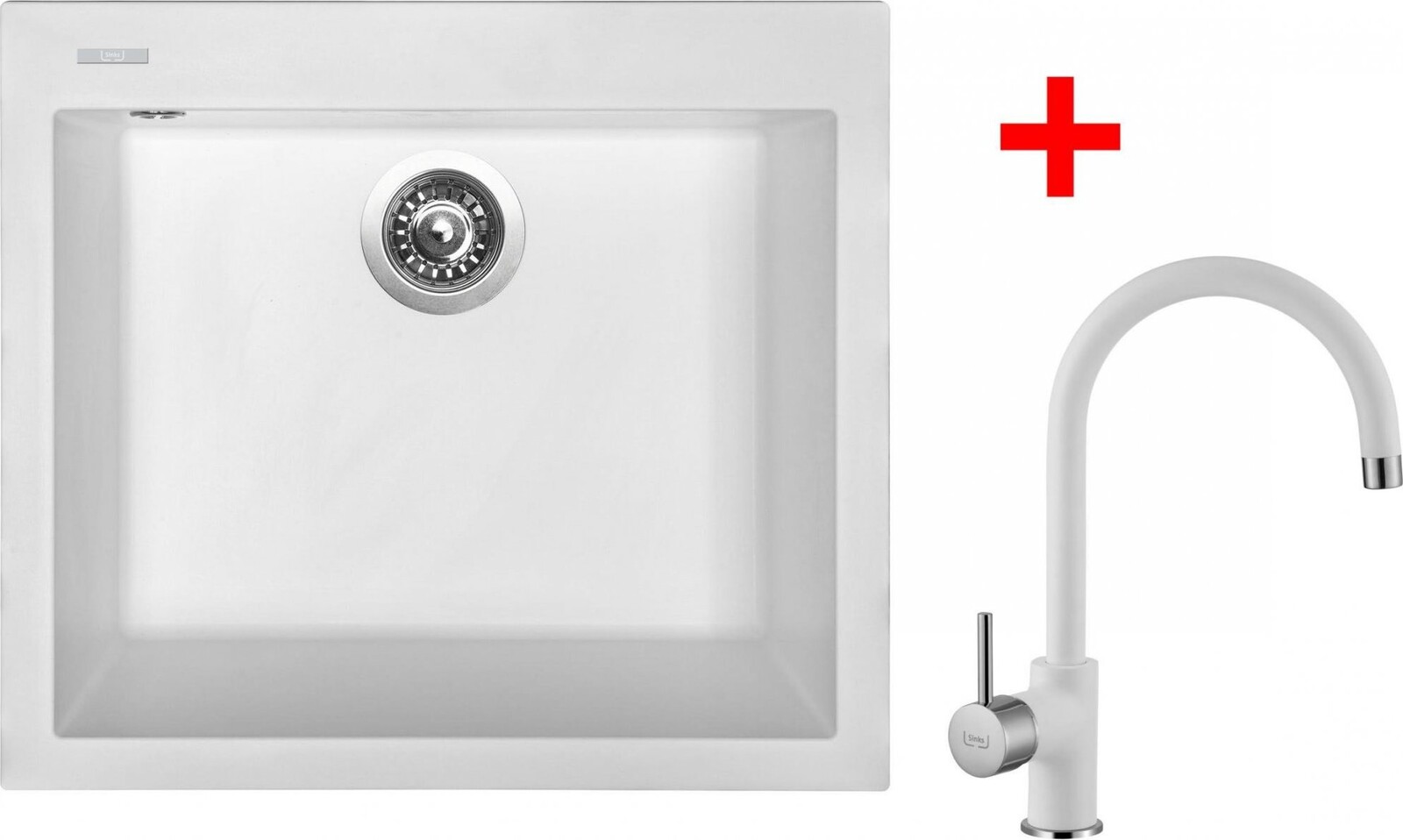 Sinks Cube 560 Milk + Vitalia GR