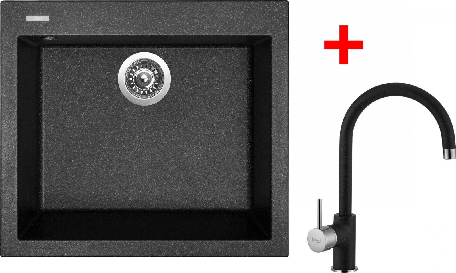 Sinks Cube 560 Granblack + Vitalia GR