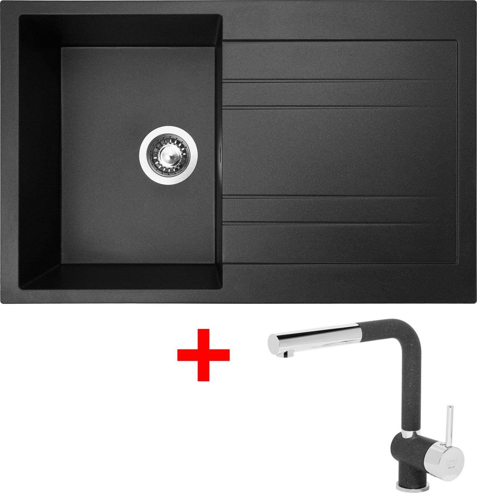 Sinks Grande 800 Granblack + Mix 3 P GR