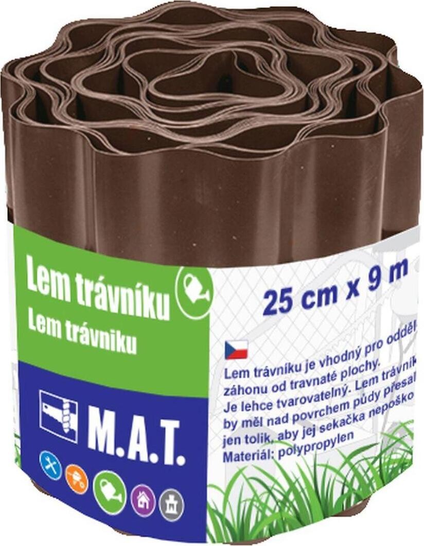 M.A.T Group Trávníkový lem, 25 cm × 9 m