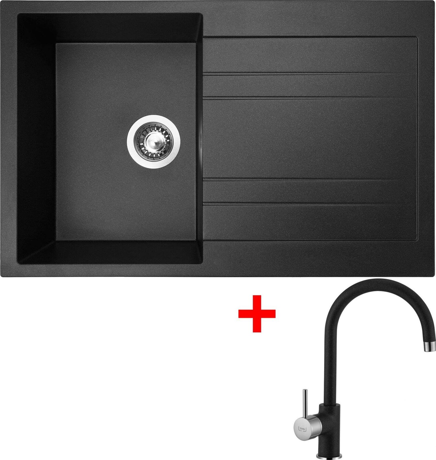 Sinks Grande 800 Granblack + Vitalia GR
