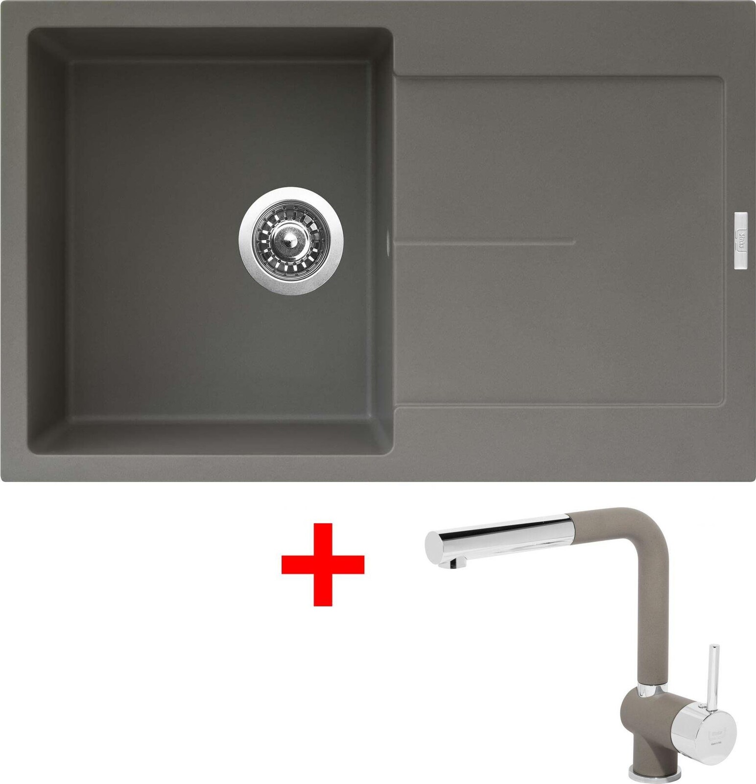 Sinks Ultima 790 Truffle + Mix 3 P GR