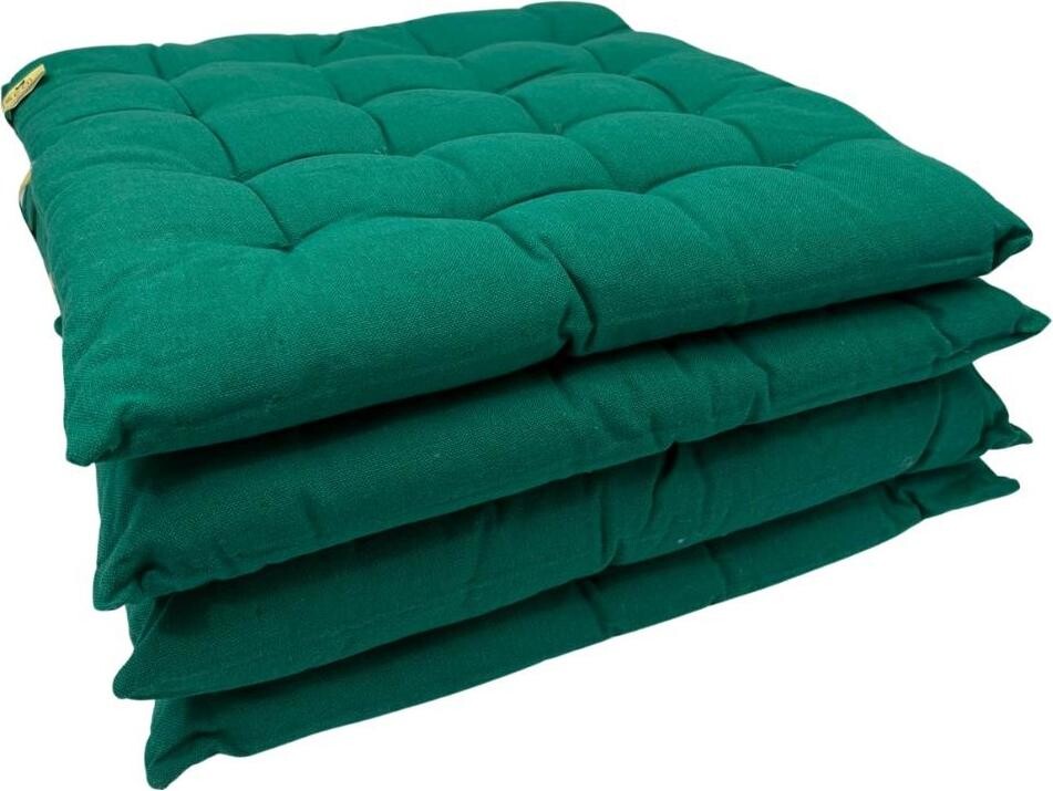 HOME ELEMENTS z recyklované bavlny, 40 × 40 cm, set 4 ks, mint green, pratelný