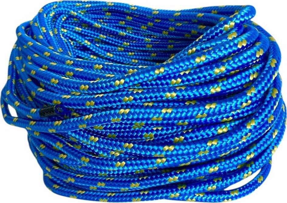 BKshop PPF 10 Polypropylenové lano pletené s jádrem, průměr 10 mm, 50 m modré
