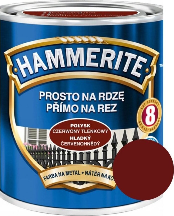 AkzoNobel Hammerite Přímo na rez hladký 0,7 l, červenohnědá