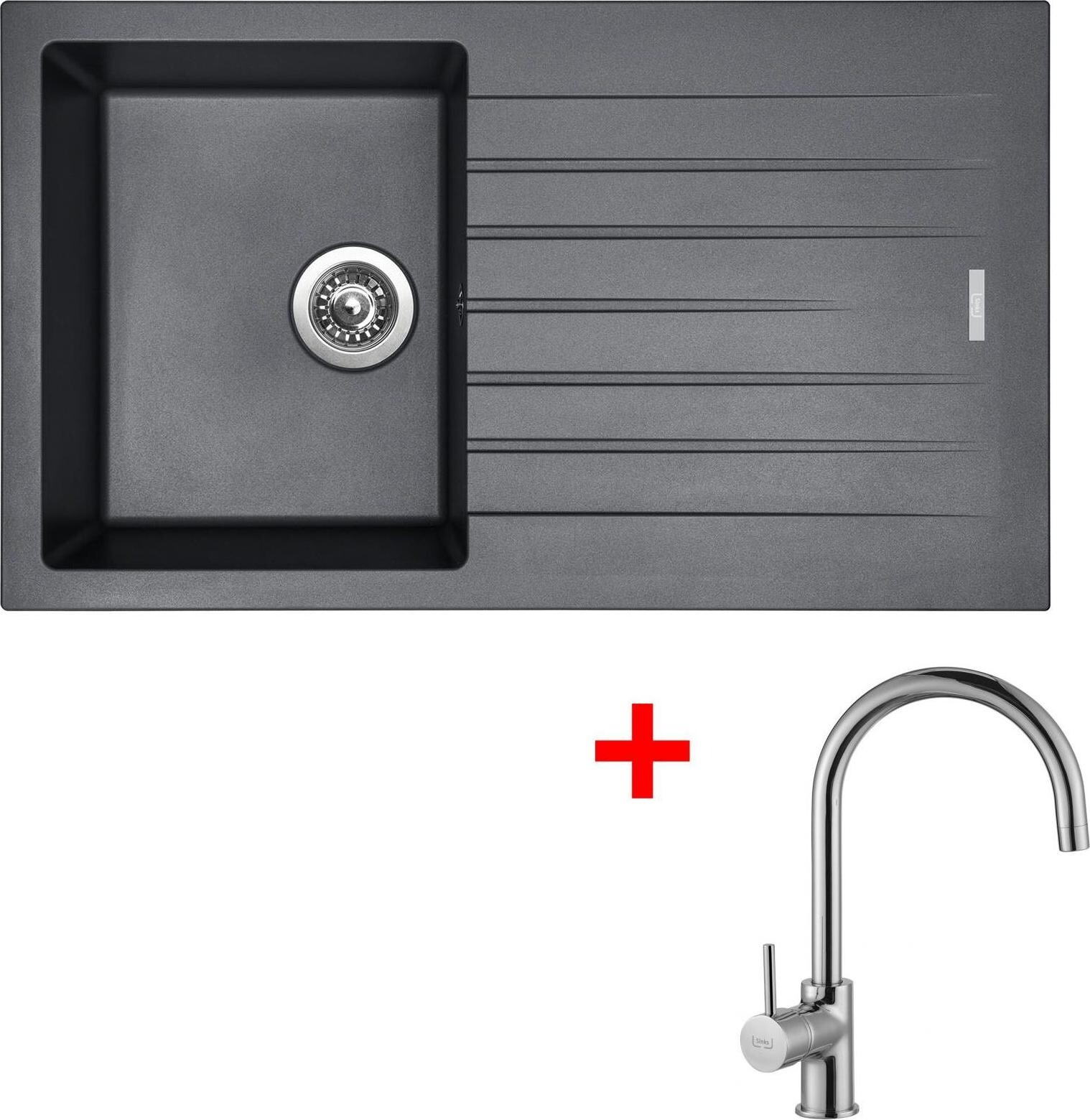 Sinks Perfecto 860 Titanium + Vitalia