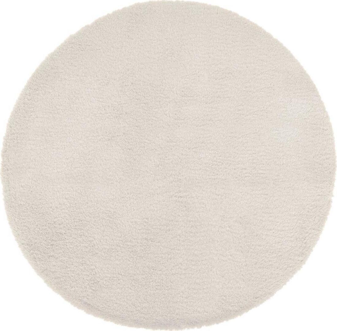 ATMOSPHERA Biely okrúhly koberec, 80 cm
