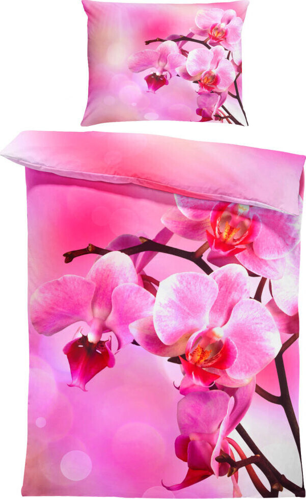 IMPAR Obliečky Ružová orchidea, 140 × 200 cm + 90 × 70 cm