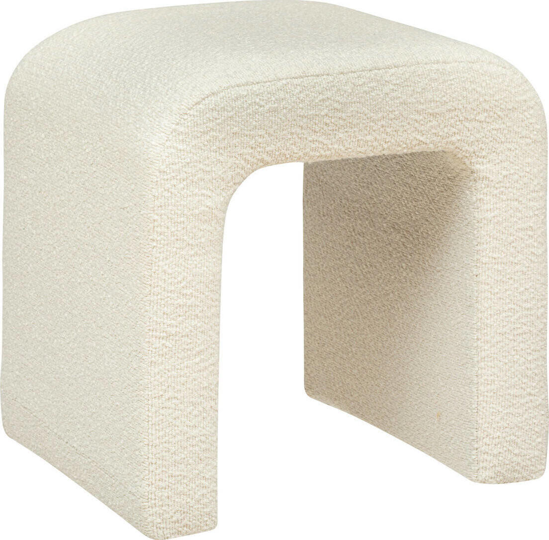 Atmosphera Židle SEVI ve tvaru oboluku, bouclé, výška 43 cm, béžová