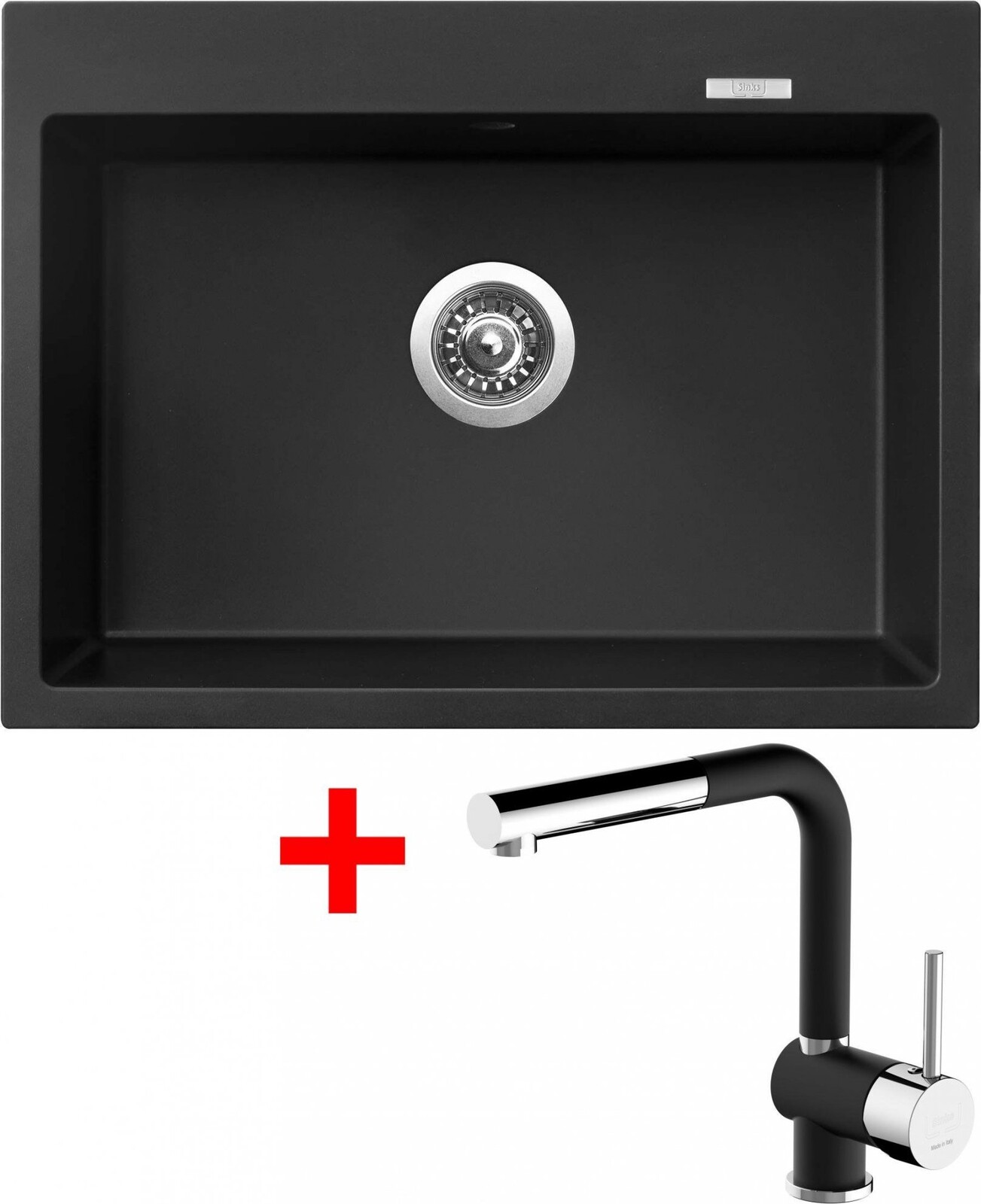 Sinks Maximo 680 Pureblack + Mix 3 P GR