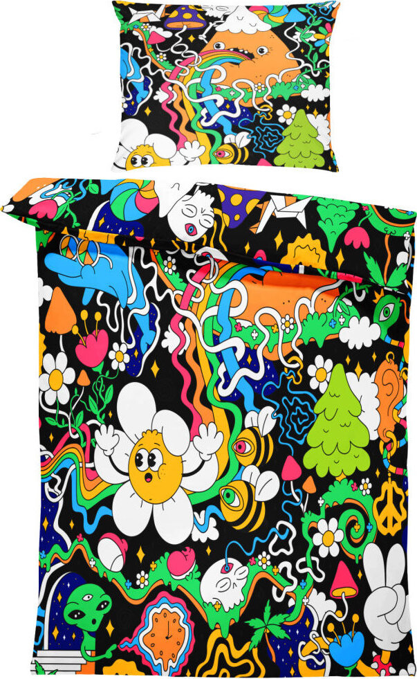 IMPAR Obliečky Psychedelic world, 140 × 200 cm + 90 × 70 cm