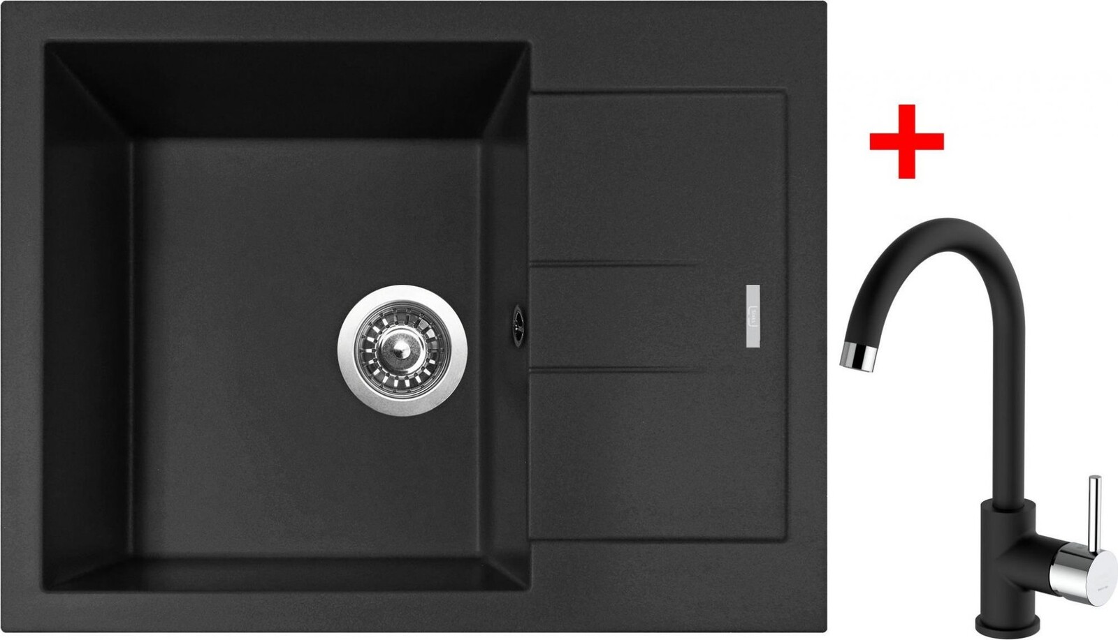 Sinks Amanda 650 Nanoblack + Mix 35 Nanoblack