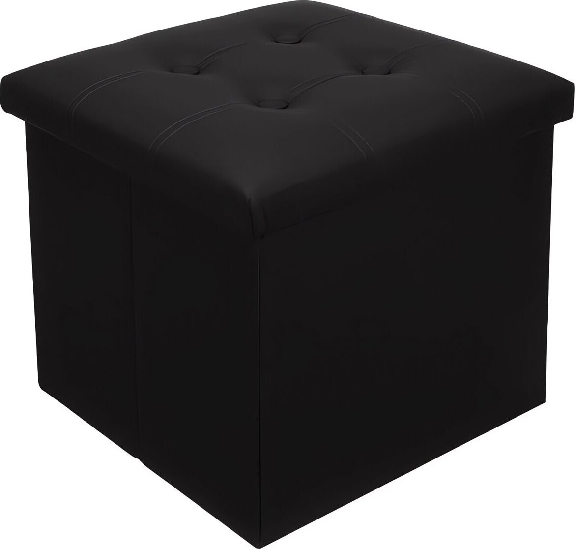 Ruhhy 25779 Taburet s úložným prostorem 38 × 38 cm, černý