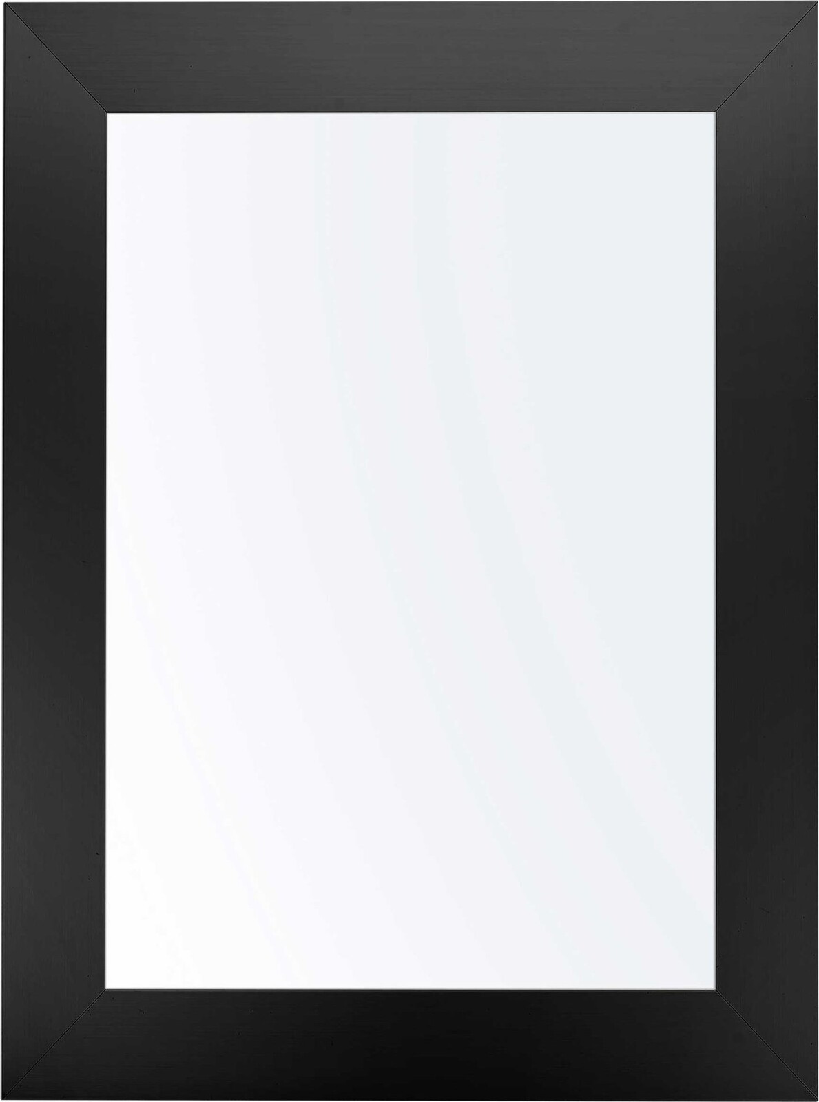 Giftdecor Nástěnné zrcadlo v dřevěném rámu, 38 × 48 cm, černé