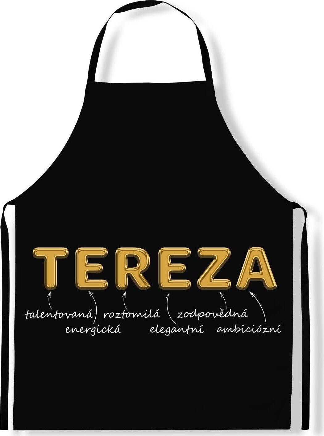IMPAR Zástěra Ženská jména Gold, Tereza