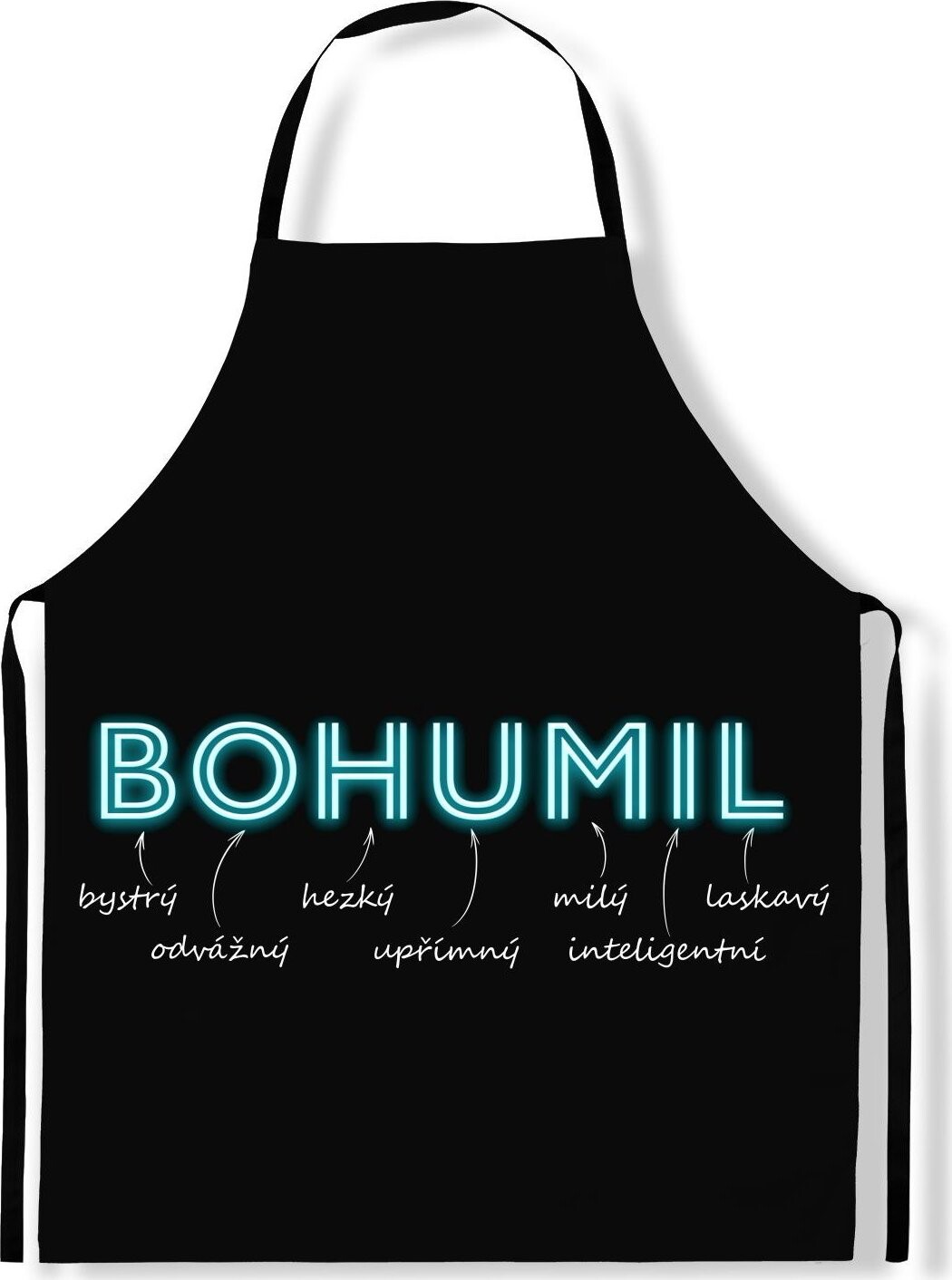 IMPAR Zástěra Mužská jména Neon, Bohumil