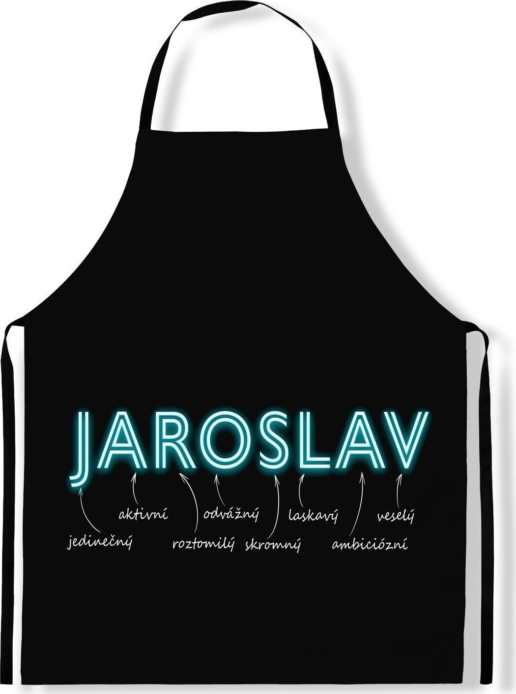 IMPAR Zástěra Mužská jména Neon, Jaroslav