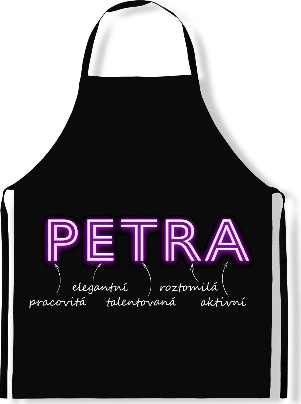 IMPAR Zástěra Ženská jména Neon, Petra