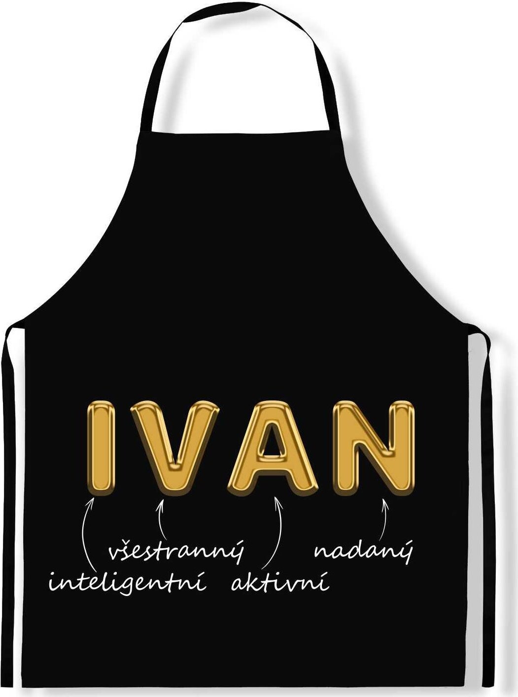 IMPAR Zástěra Mužská jména Gold, Ivan