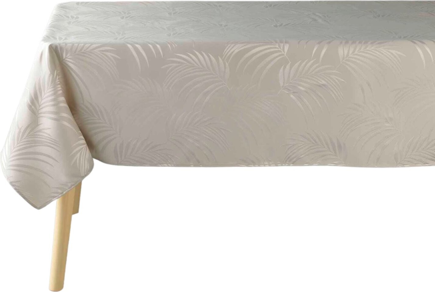 Douceur d'intérieur Žakárový ubrus béžový Plumette 140 × 240 cm