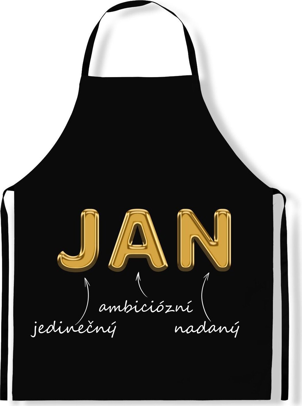 IMPAR Zástěra Mužská jména Gold, Jan