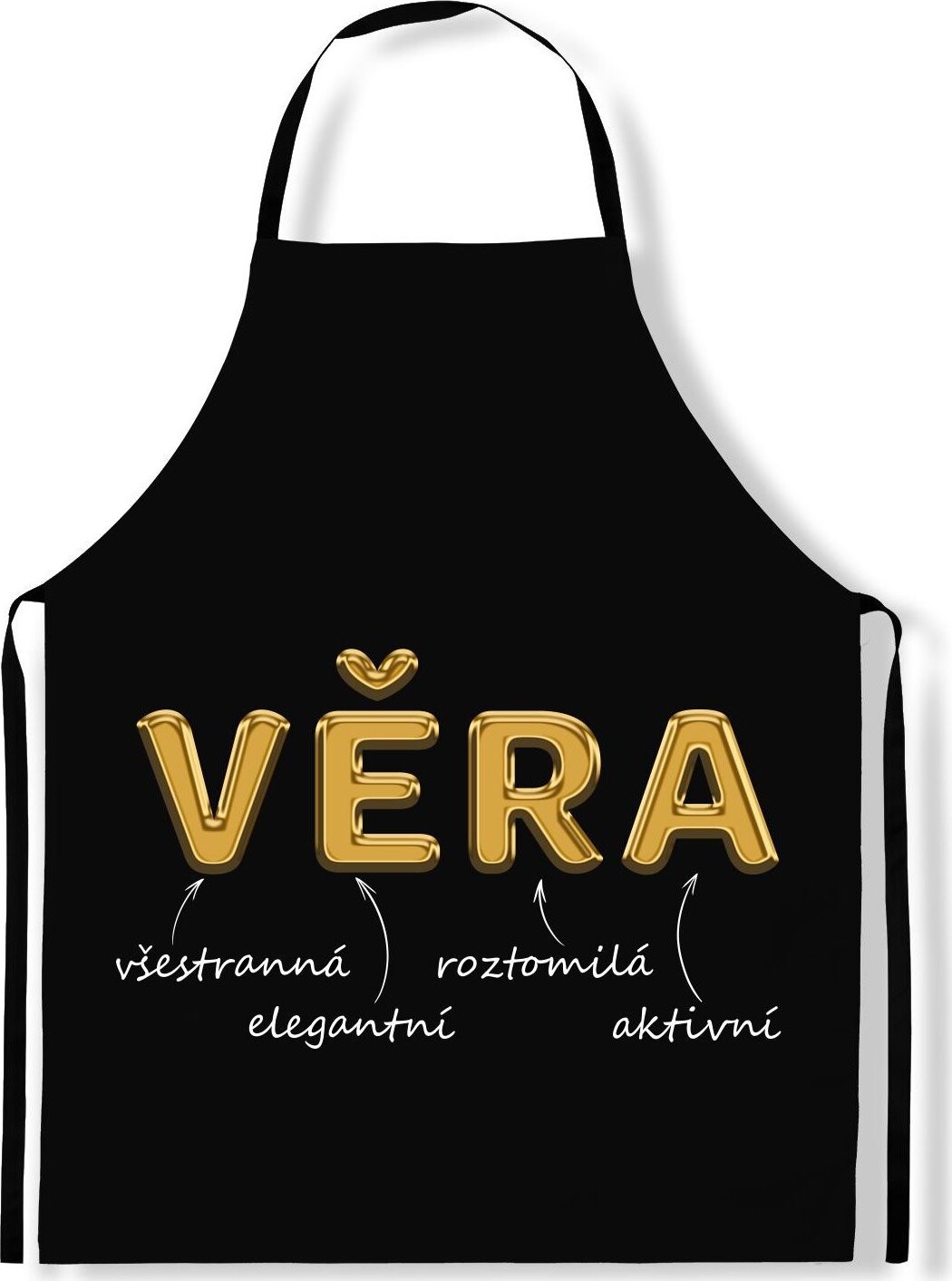 IMPAR Zástěra Ženská jména Gold, Věra