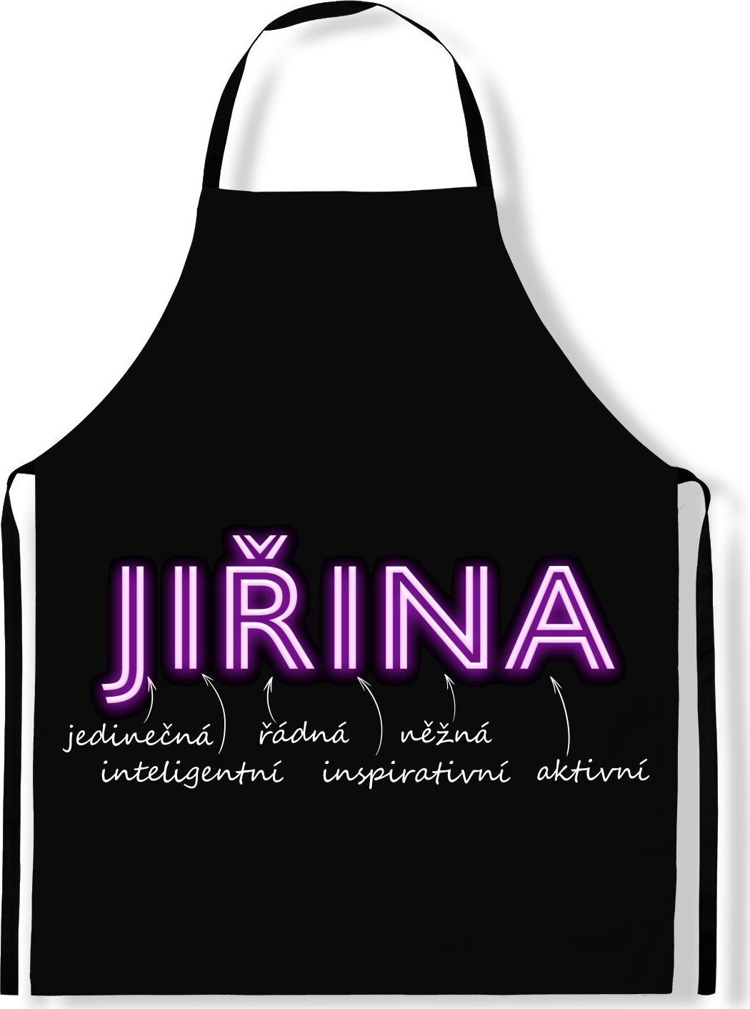 IMPAR Zástěra Ženská jména Neon, Jiřina