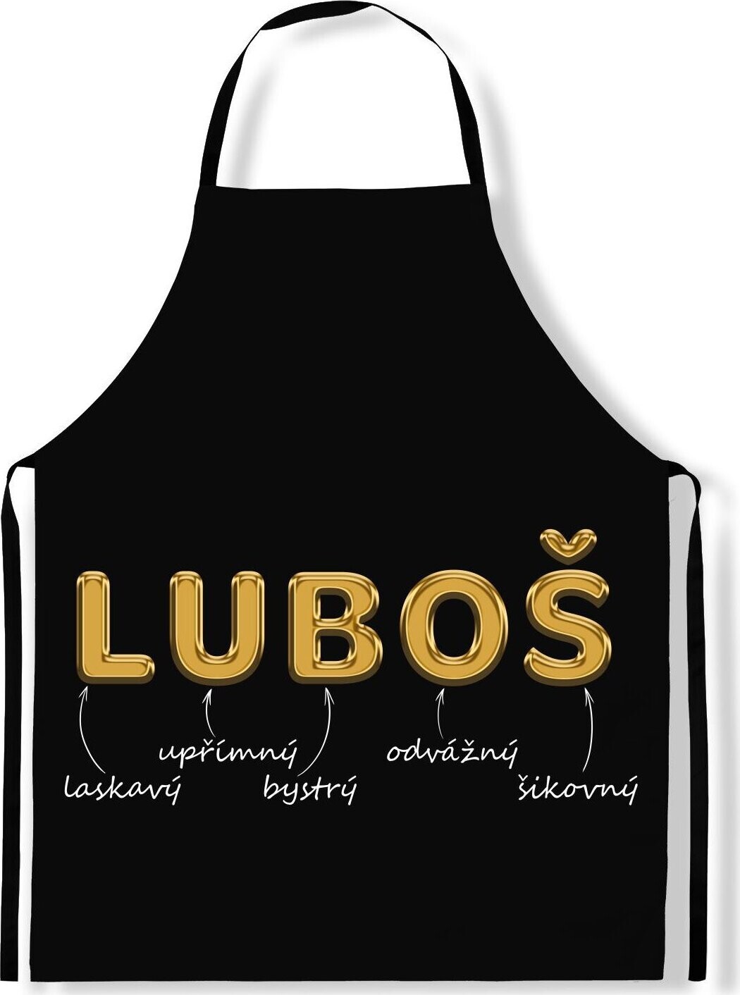 IMPAR Zástěra Mužská jména Gold, Luboš