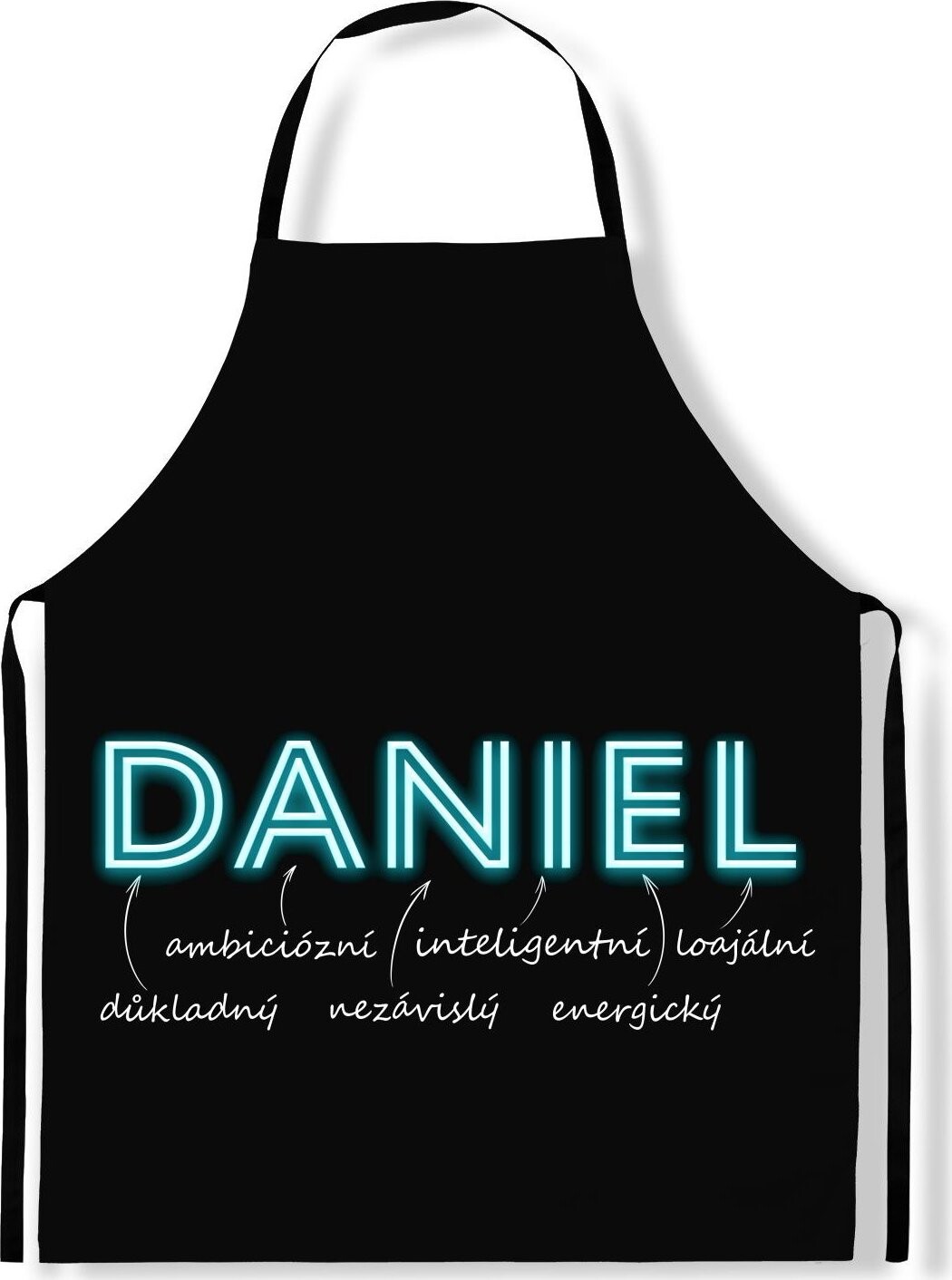 IMPAR Zástěra Mužská jména Neon, Daniel