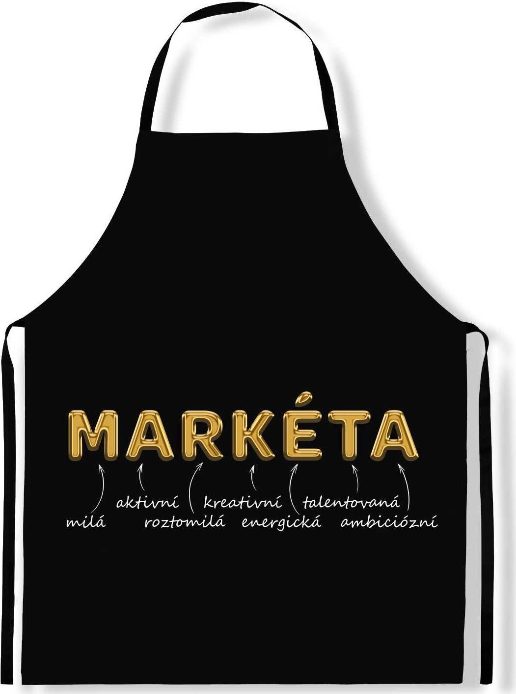 IMPAR Zástěra Ženská jména Gold, Markéta
