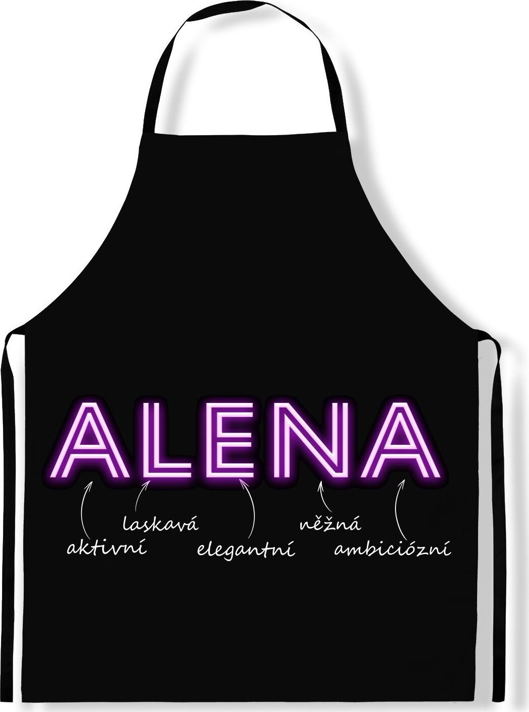 IMPAR Zástěra Ženská jména Neon, Alena