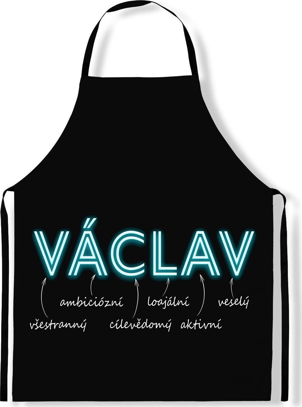 IMPAR Zástěra Mužská jména Neon, Václav