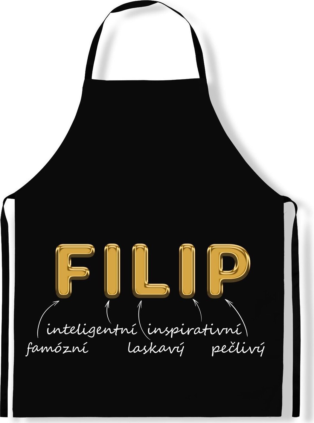 IMPAR Zástěra Mužská jména Gold, Filip