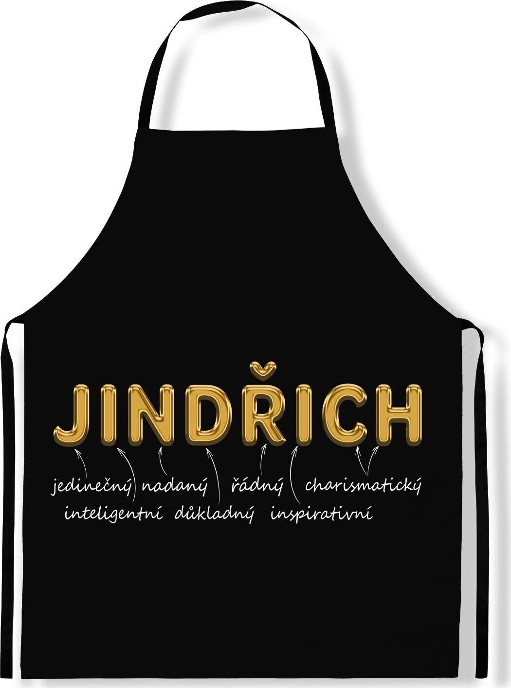 IMPAR Zástěra Mužská jména Gold, Jindřich