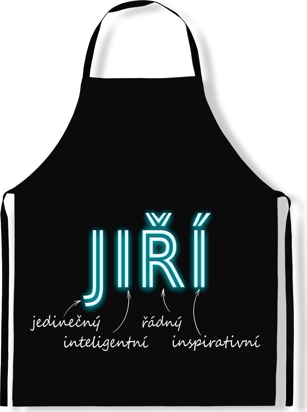 IMPAR Zástěra Mužská jména Neon, Jiří