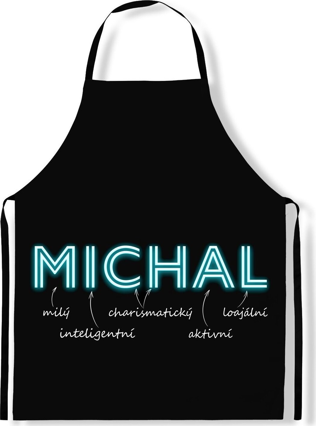 IMPAR Zástěra Mužská jména Neon, Michal
