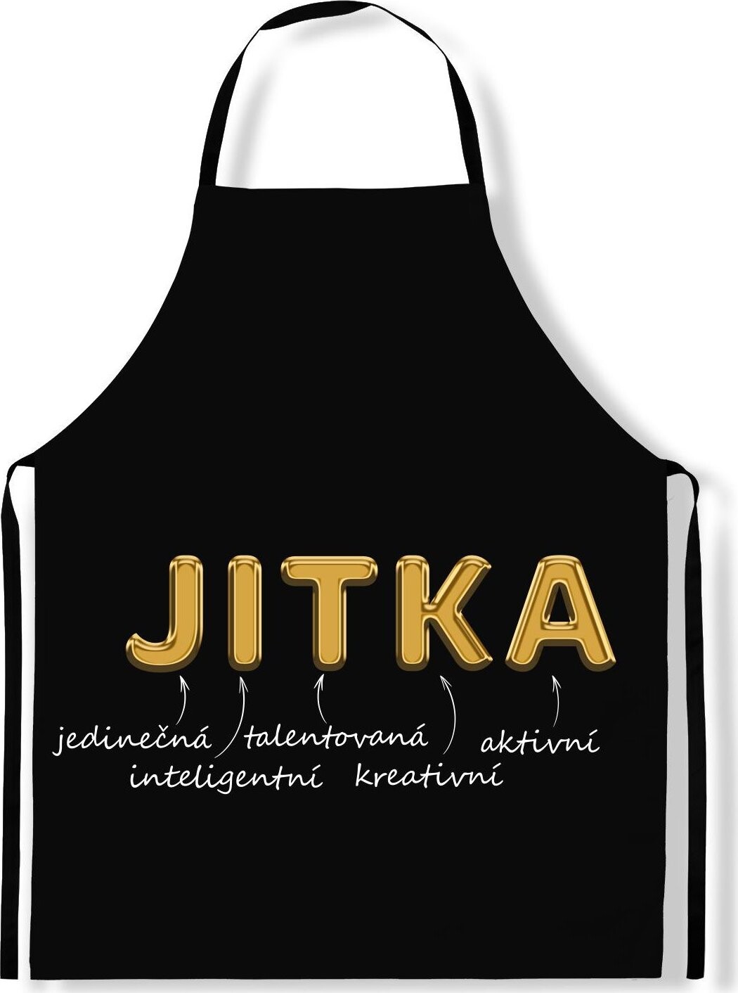 IMPAR Zástěra Ženská jména Gold, Jitka